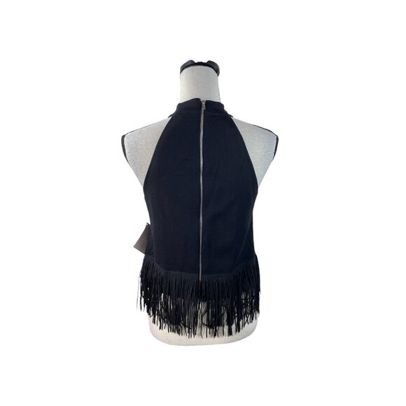 Stella Luce Fringe Halter Top Festival Western Boho L - Picture 4 of 9